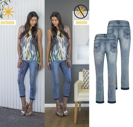 Million X Sunny Face Denim Farbwechselnde Hosen von Million X Sunny Face