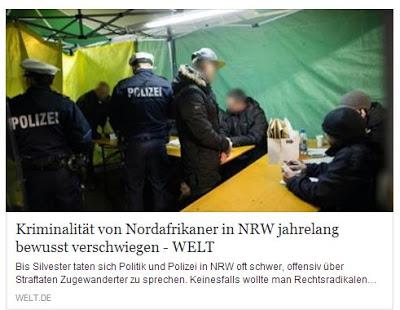 NRW: Kriminalität arabischer Moslems wurde von Polizei und Politik bewusst verschwiegen