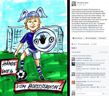 Bürgerinitiative Horst Stadion in Herne: Bald 1000 Stimmen erreicht via Freizeitcafe Online Petition!