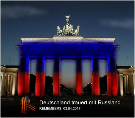 Menschen in Deutschland trauern mit Russland!