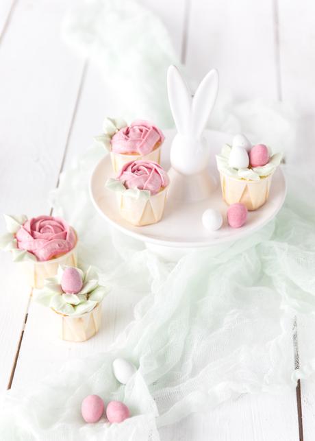 Oster-Cupcakes mit Mango und Eierlikör