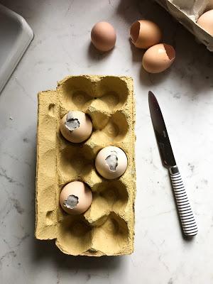 DIY: Betoneier im Eierbecher aus Holzperlen / Concrete Easter Eggs in a Wooden Egg Cup