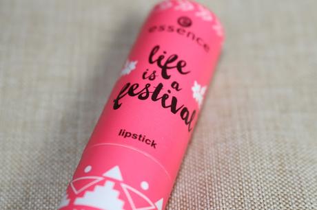 Essence life is a festival trend edition lipstick Review - 02 stay hippie