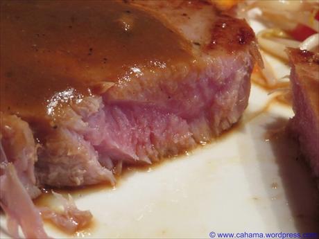 Mariniertes Steak vom Gelbflossen-Thun