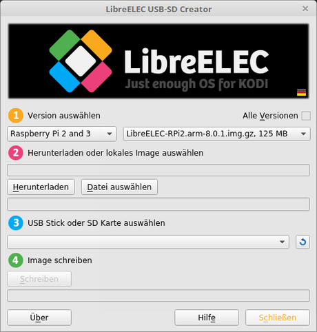 Raspberry Pi: LibreELEC installieren