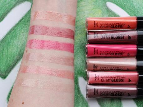 Manhattan Oh my Gloss Limited Edition swatches Manhattan Oh my Gloss Limited Edition swatches