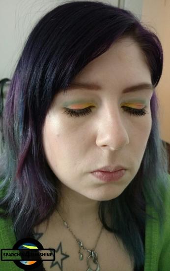 [Eyes] Kat Von D pastel goth eyeshadow palette: star, clementin, gloom & dagger