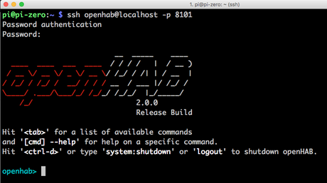 OpenHAB2 Apache Karaf Konsole starten – OSGI Feeling on Raspberry Pi
