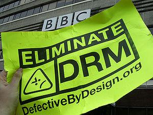 BBC DRM protest image