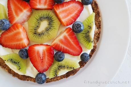 {Clean Eating} Frühstückspizza mit Beeren {Clean Eating} Frühstückspizza mit Beeren