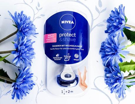 Nivea Protect and Shave – Schwinggelenk-Rasierer mit Wechselklingen. NEU | NIVEA Pflegerasur Serie | Protect & Shave