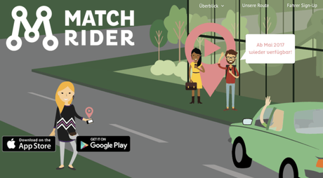 Carpooling Dienst MatchRiderGo startet wieder