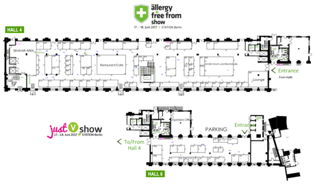 Allergy & free from Show 2017 in Berlin – 17. und 18. Juni – Offline Treffen Hallenplan AllergyShow 2017