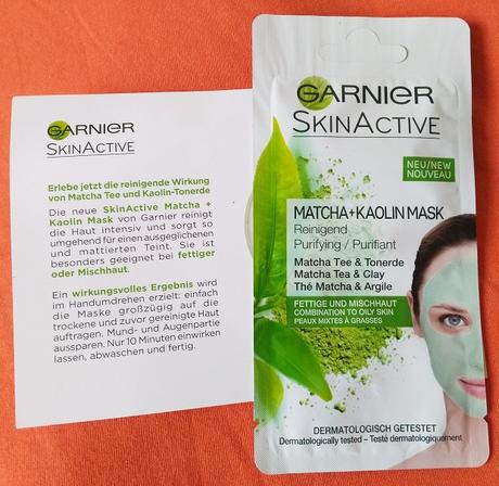 Garnier Skin Active Matcha + Kaolin Mask + essence live.laugh.celebrate! shimmer blush 01 rhythm of the night (LE)