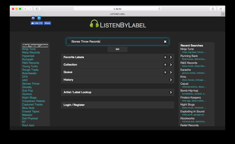 LISTENBYLABEL – Labelsuche für Spotify und Apple Music