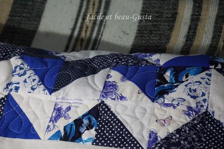 Quilt Kissen Nr. 3 mit eigenen Quiltmotiven
