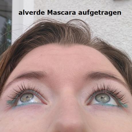 Alverde - Nothing but Volume Mascara schwarz 010 +  alverde NATURKOSMETIK Lippenstift Color & Care 08 Cherry