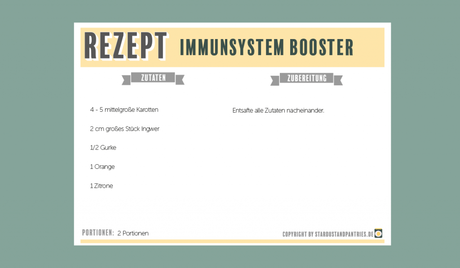 Saft Rezept: Immunsystem Booster