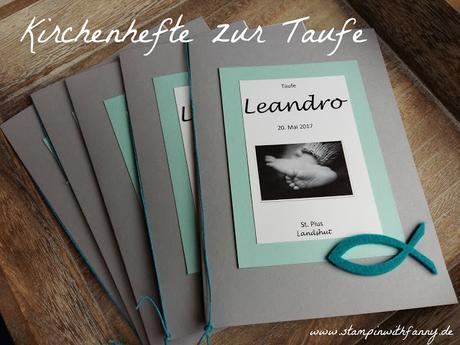 Kirchenhefte/ Liederhefte für Leandros Taufe