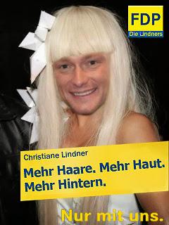Christian Lindner: Auferstehungswunder, Jesus der FDP, Jungfrauengeburt? Endlich zahlt sich seine Haar-Tranplantation aus.