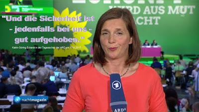 LinksPopulismus: Grünen-Chefin wirbt mit innerer Sicherheit