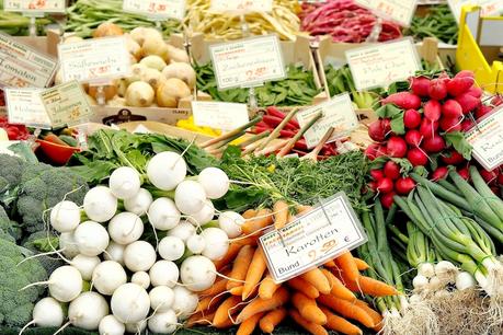 Gemüse am Viktualienmarkt Gemüse am Viktualienmarkt
