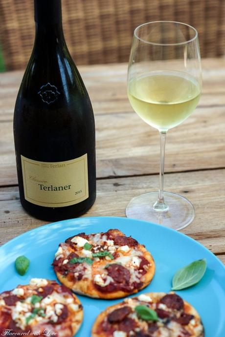 Food-Wine-Pairing: Mini-Pizzen mit Chorizo und Feta und Terlaner
