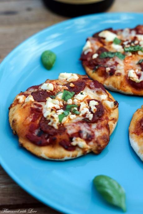 Food-Wine-Pairing: Mini-Pizzen mit Chorizo und Feta und Terlaner