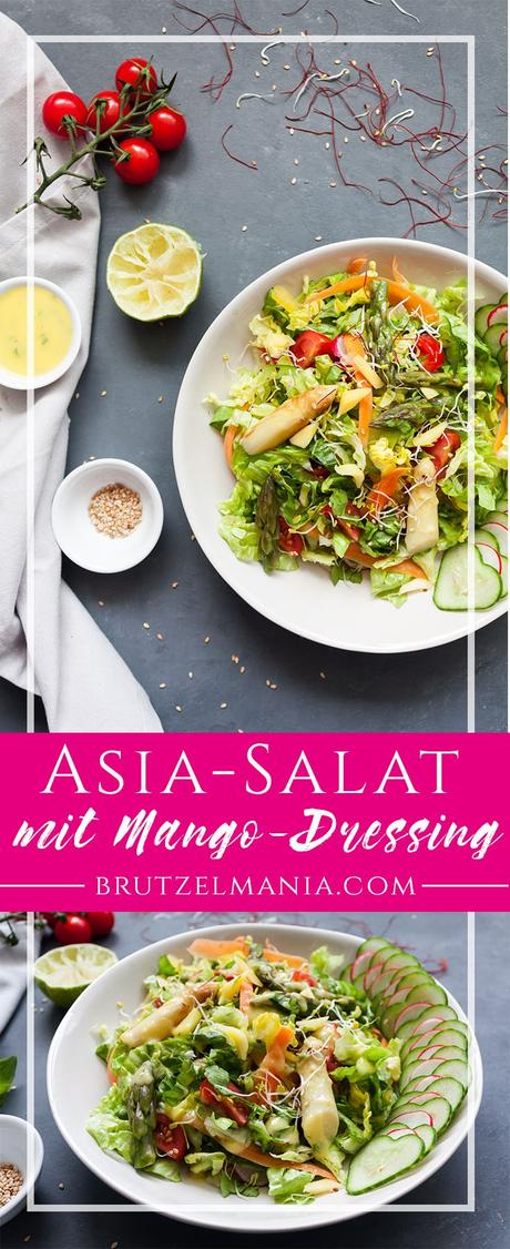 Asiatischer Salat mit Mango und Spargel