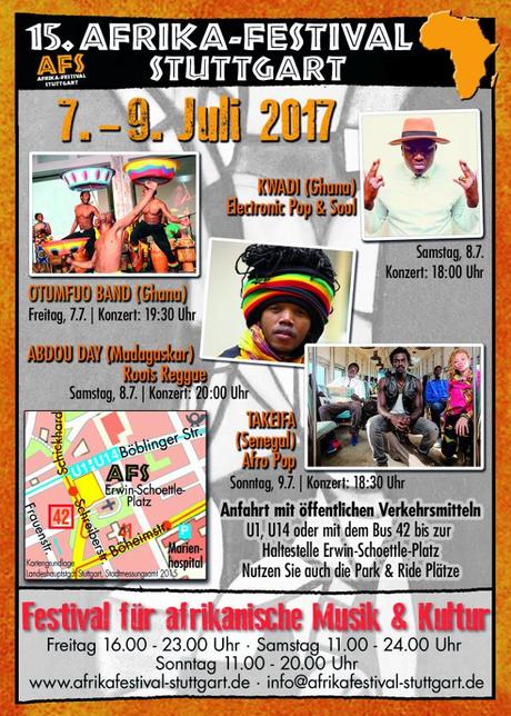 Veranstaltungstipp: 15. Afrika-Festival Stuttgart 7.-9. Juli 2017