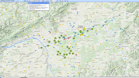 Fluglärm Visualisierung in Hannover und Frankfurt
