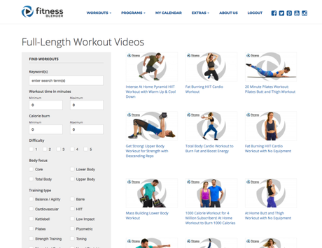 Best free workout page online: Fitnessblender.com