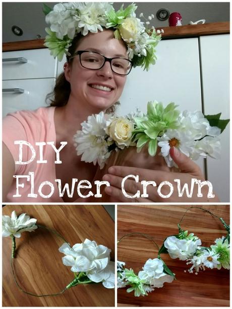 DIY Flower Crown Blumenkranz Blumenkrone Kopfschmuck Hochzeit Fotoshooting Basteln mit Kind