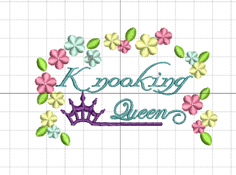 Knooking Queen Embroidery file