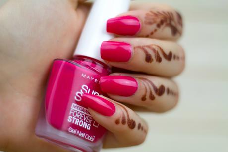 Maybelline Super Stay Forever Strong Gel Nail Colour „Pink Volt“ | NOTD
