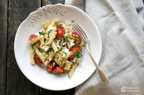 Lauwarmer Pasta-Salat mit Tomaten & Ricotta | Madame Cuisine Rezept