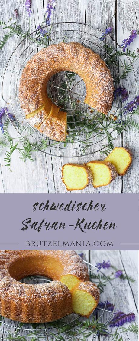Sockerkaka mit Safran – eine schwedische Kuchenspezialität