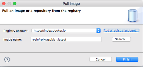 Wie kann ein Raspberry Pi Debian Image via Docker auf dem Mac OS X und unter Eclipse Oxygen laufen?