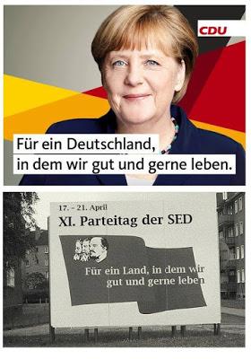 Merkel-CDU wirbt mit SED-Slogan