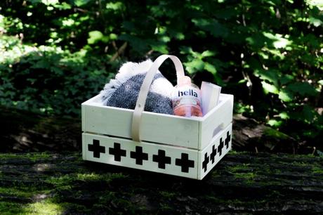 Ein Picknick im Wald: DIY Holz Korb basteln