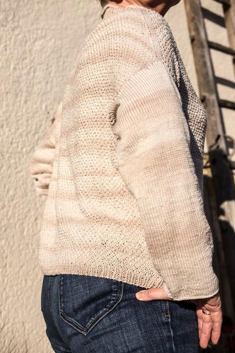 Handgemacht DIY - lässigen Pullover aus Baumwollgarn stricken by fim.works