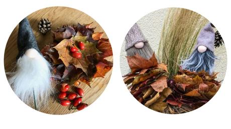 Herbstbasteln mit Kindern: Blättermännchen und Herbstgirlande