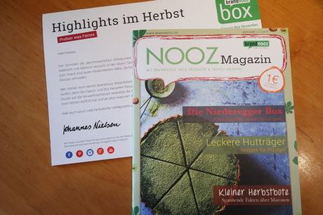 Die Brandnooz Genussbox / November 17 Die Brandnooz Genussbox / November 17