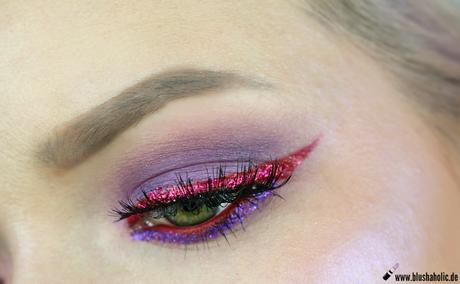 |Look| Blogparade Glitter: Smudged Red