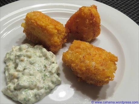 Fisch-Nuggets in Cornflakes-Panade