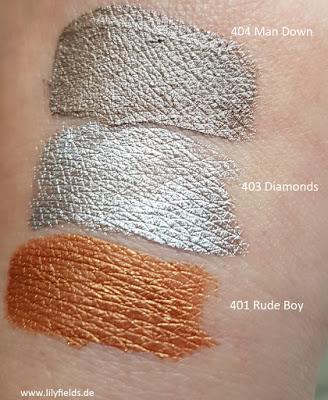 Merry Metals -  Infaillible Eye Paints Swatches