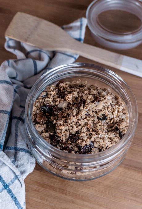 Knusprige Haferflocken Honig Mandel Granola