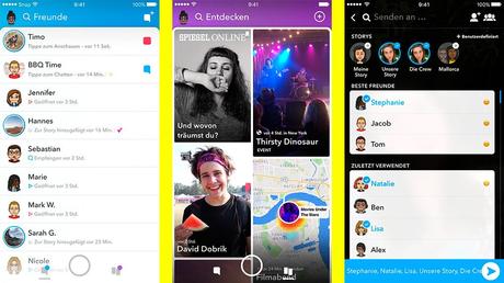 Neues Snapchat Design trennt Freunde von Unternehmen
