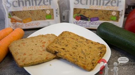 Schnitzer hat neue glutenfreie Veggie Brote, Schoko-Muffin und Baguette – Gewinnspiel Links das Schnitzer Garden Mix und rechts das Mediterranean