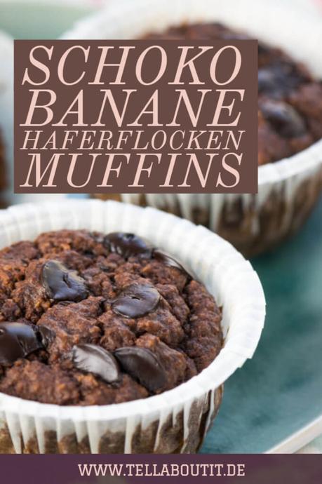 Schoko Banane Haferflocken Muffins – Frühstücksmuffins ohne Zucker Schoko Banane Haferflocken Muffins – Frühstücksmuffins ohne Zucker
